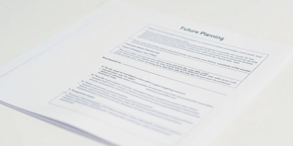 Succession planning document with organized pages.