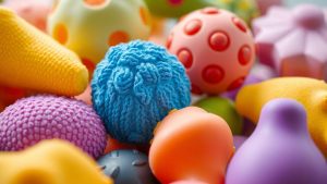 Colorful anti-stress squeeze toys for instant relief.